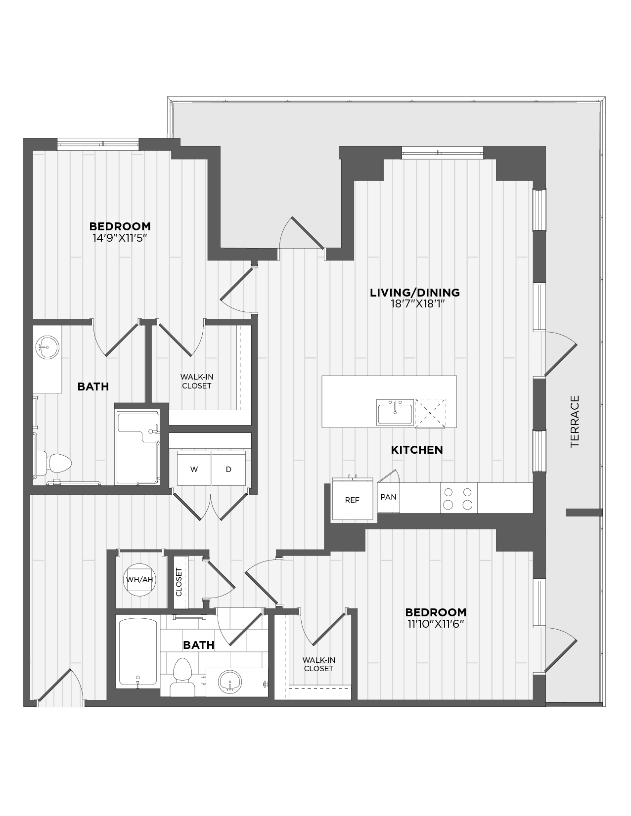 Floor Plan Image of Apartment Apt 108